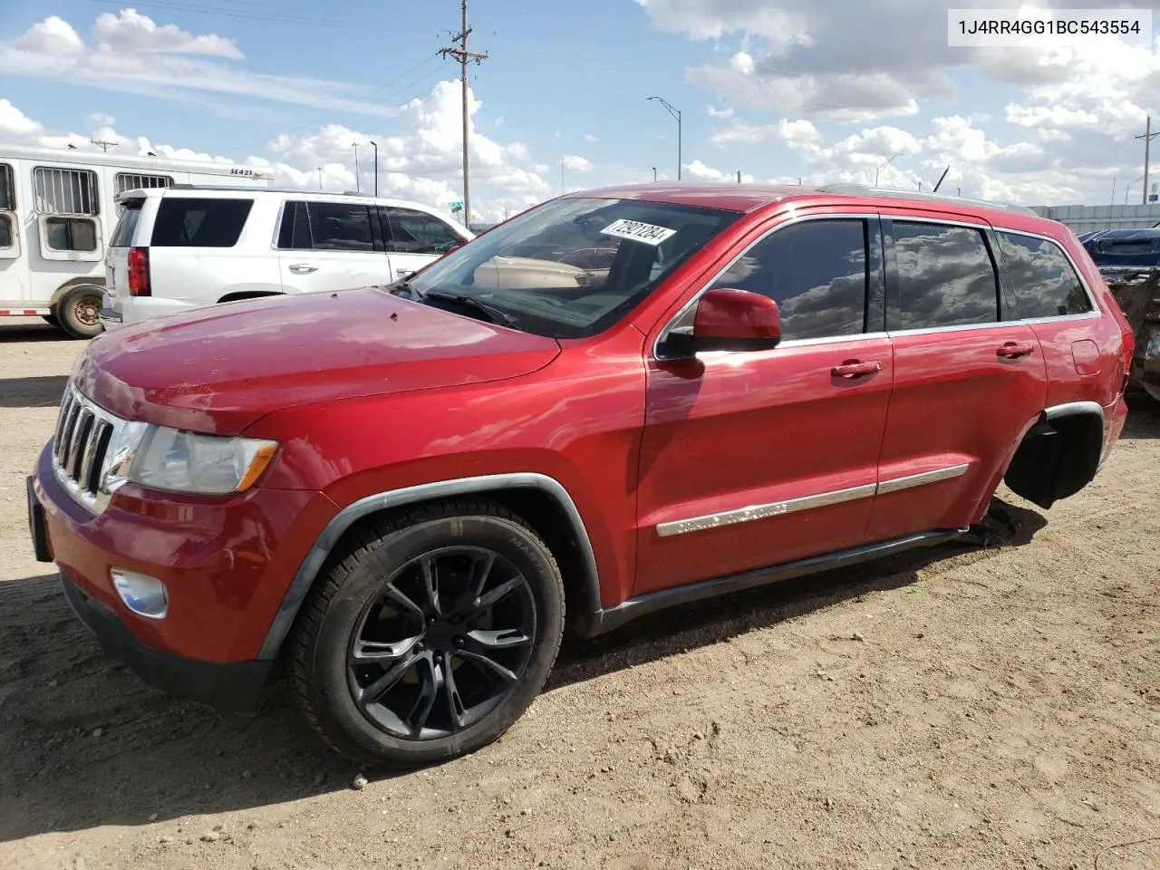 2011 Jeep Grand Cherokee Laredo VIN: 1J4RR4GG1BC543554 Lot: 72921284