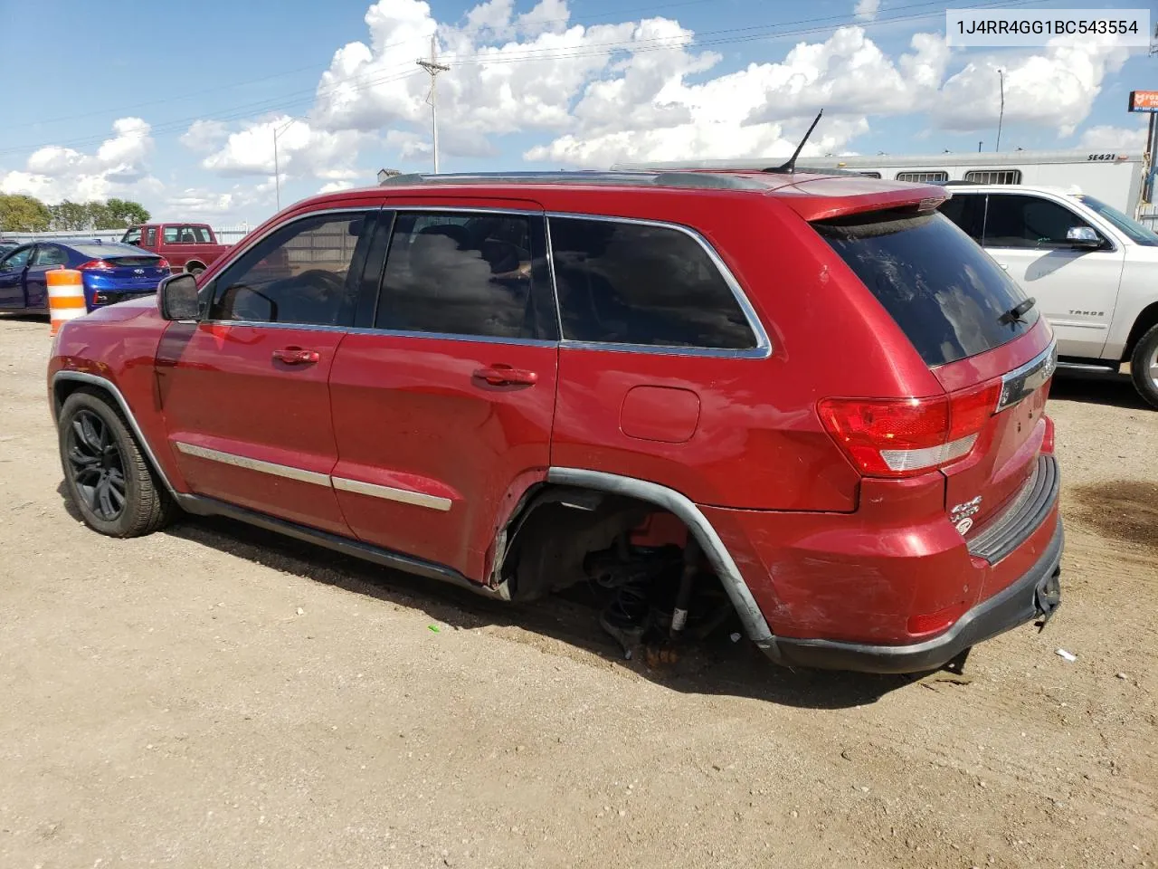 2011 Jeep Grand Cherokee Laredo VIN: 1J4RR4GG1BC543554 Lot: 72921284