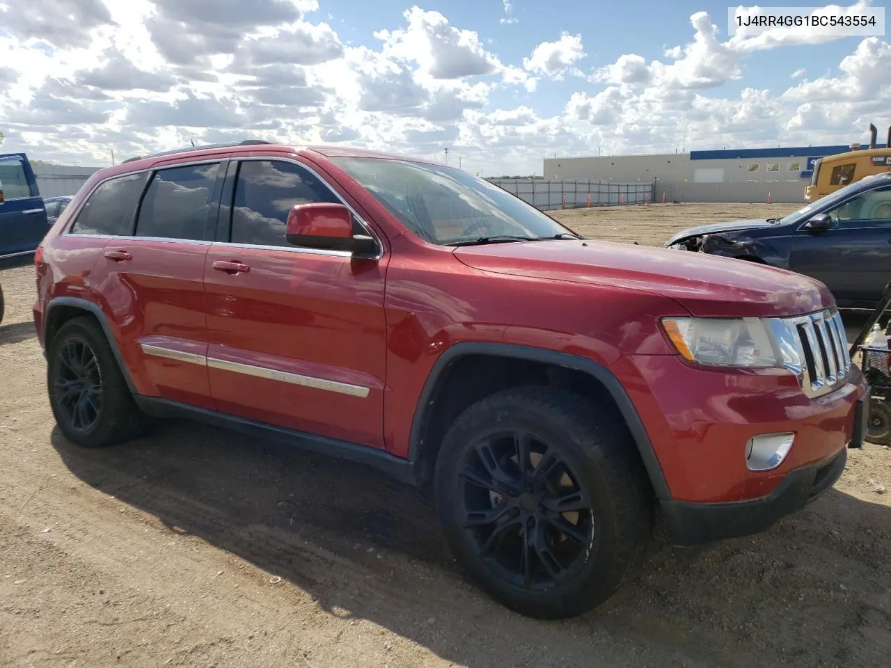 2011 Jeep Grand Cherokee Laredo VIN: 1J4RR4GG1BC543554 Lot: 72921284