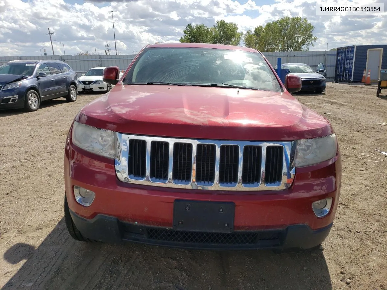 2011 Jeep Grand Cherokee Laredo VIN: 1J4RR4GG1BC543554 Lot: 72921284