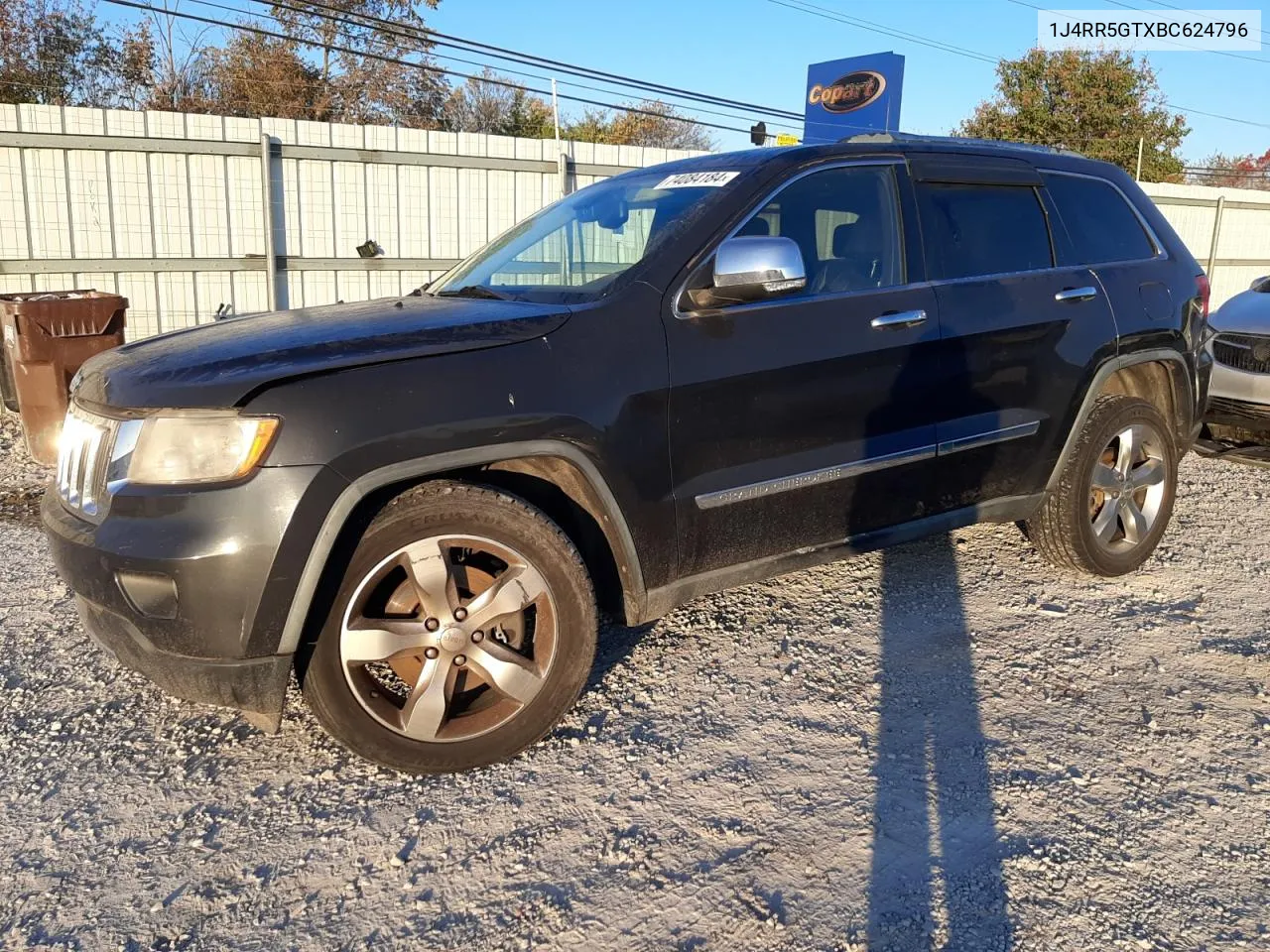 2011 Jeep Grand Cherokee Limited VIN: 1J4RR5GTXBC624796 Lot: 74084184