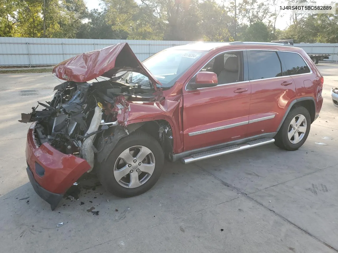 2011 Jeep Grand Cherokee Laredo VIN: 1J4RS4GT5BC582889 Lot: 74176284