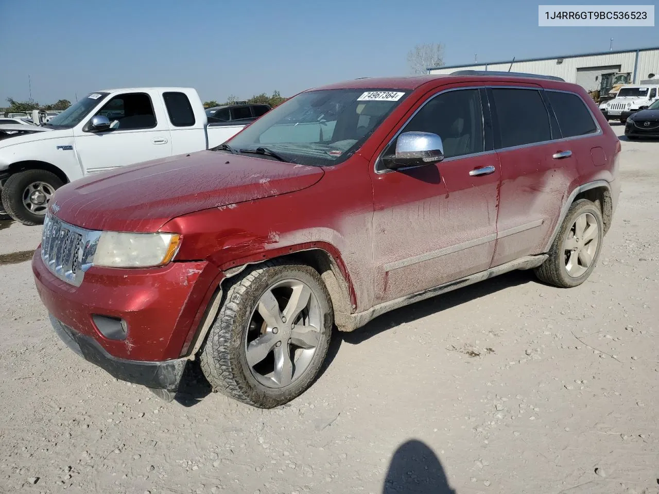 2011 Jeep Grand Cherokee Overland VIN: 1J4RR6GT9BC536523 Lot: 74967364