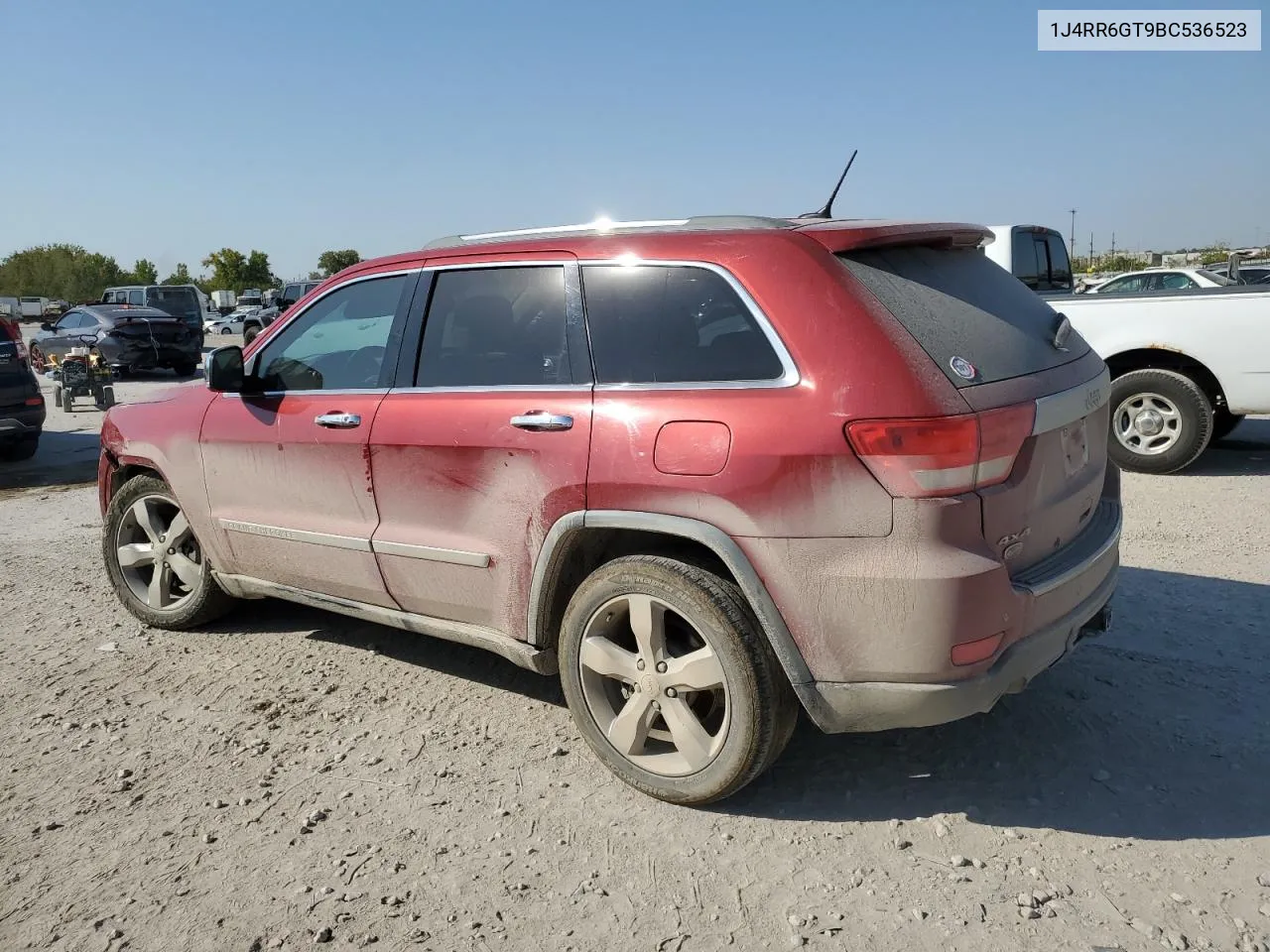 2011 Jeep Grand Cherokee Overland VIN: 1J4RR6GT9BC536523 Lot: 74967364