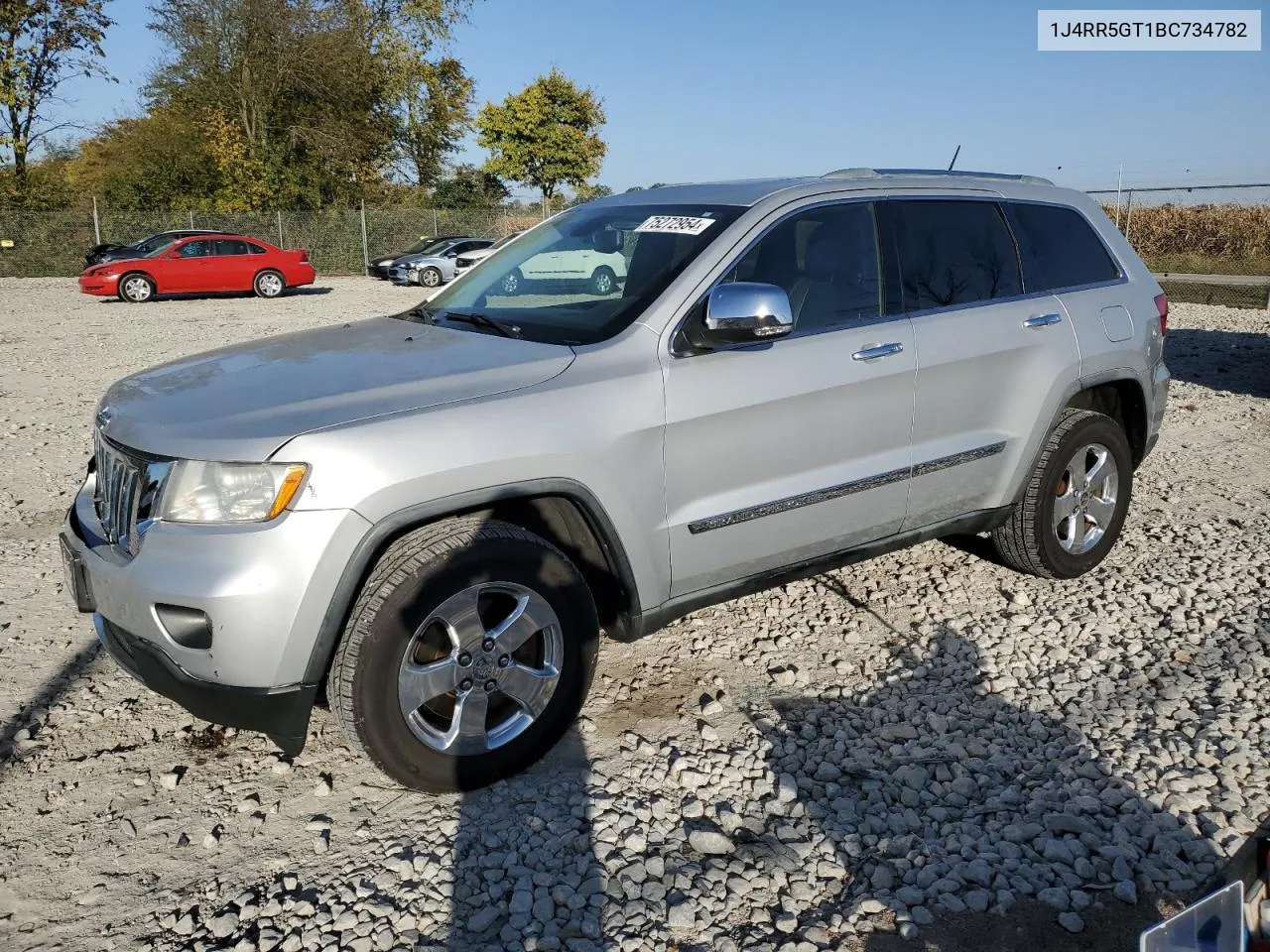 2011 Jeep Grand Cherokee Limited VIN: 1J4RR5GT1BC734782 Lot: 75272954