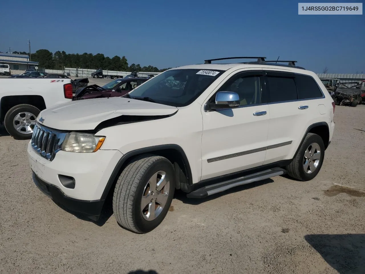 2011 Jeep Grand Cherokee Limited VIN: 1J4RS5GG2BC719649 Lot: 75540074