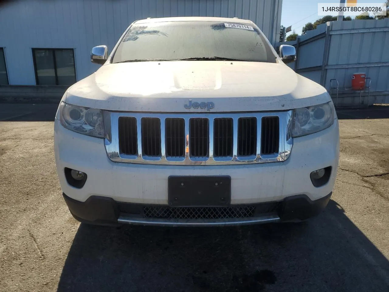 2011 Jeep Grand Cherokee Limited VIN: 1J4RS5GT8BC680286 Lot: 75870114