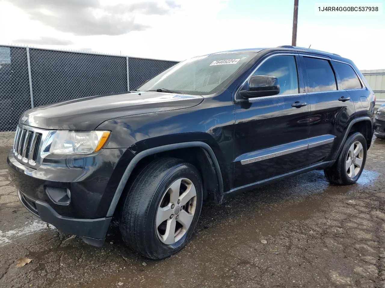 2011 Jeep Grand Cherokee Laredo VIN: 1J4RR4GG0BC537938 Lot: 76405224