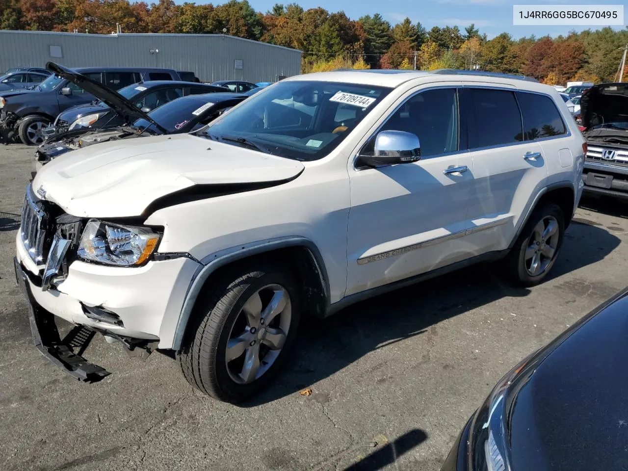 2011 Jeep Grand Cherokee Overland VIN: 1J4RR6GG5BC670495 Lot: 76709744