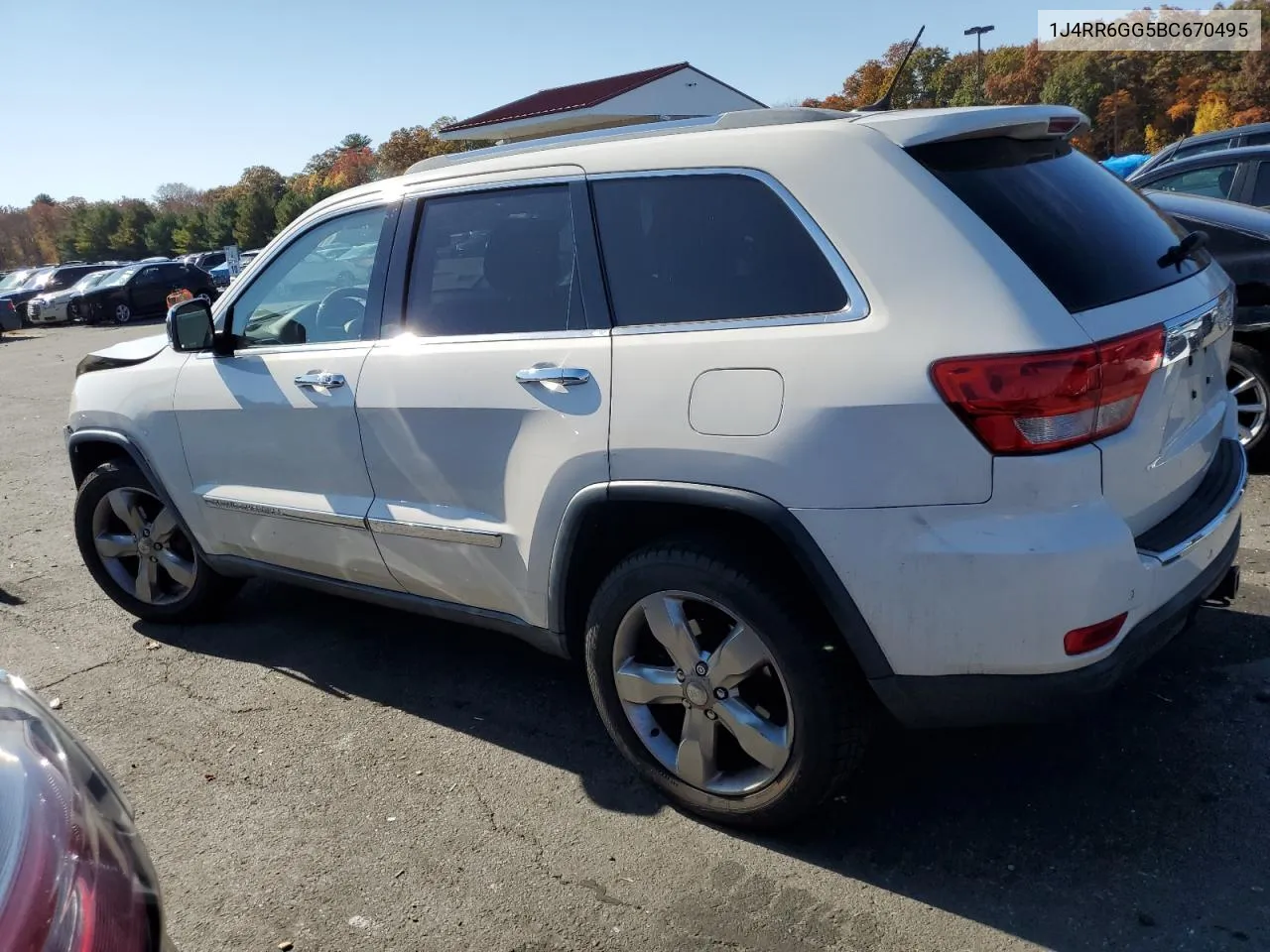 2011 Jeep Grand Cherokee Overland VIN: 1J4RR6GG5BC670495 Lot: 76709744