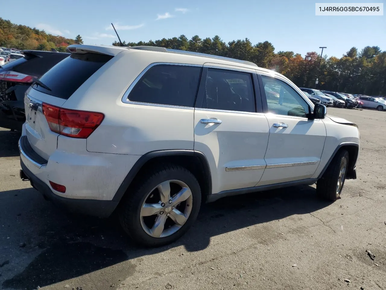 2011 Jeep Grand Cherokee Overland VIN: 1J4RR6GG5BC670495 Lot: 76709744