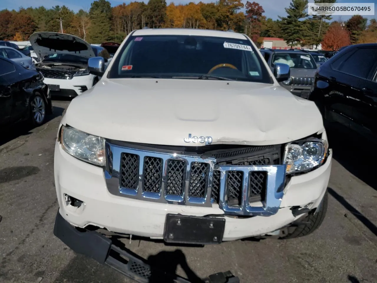 2011 Jeep Grand Cherokee Overland VIN: 1J4RR6GG5BC670495 Lot: 76709744