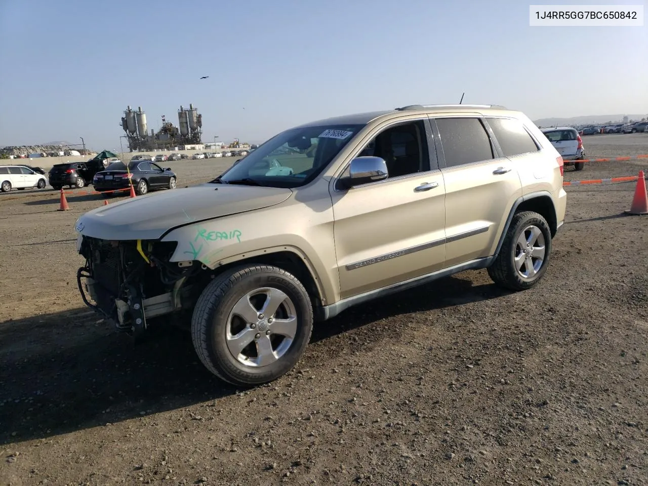 2011 Jeep Grand Cherokee Limited VIN: 1J4RR5GG7BC650842 Lot: 76760994