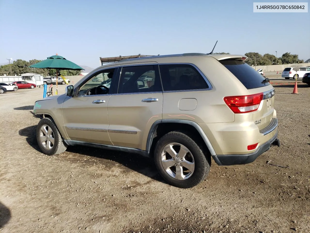 2011 Jeep Grand Cherokee Limited VIN: 1J4RR5GG7BC650842 Lot: 76760994