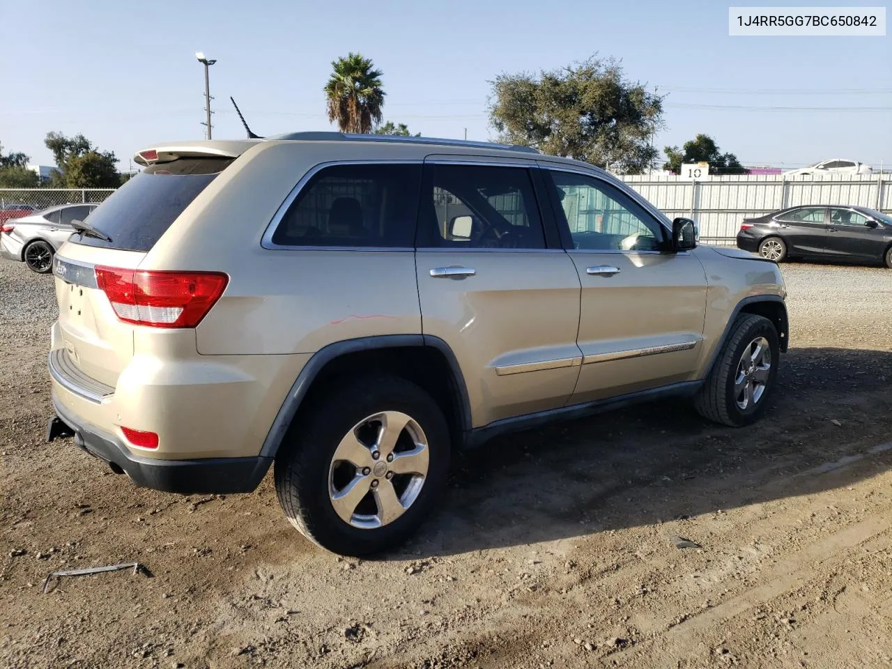 2011 Jeep Grand Cherokee Limited VIN: 1J4RR5GG7BC650842 Lot: 76760994