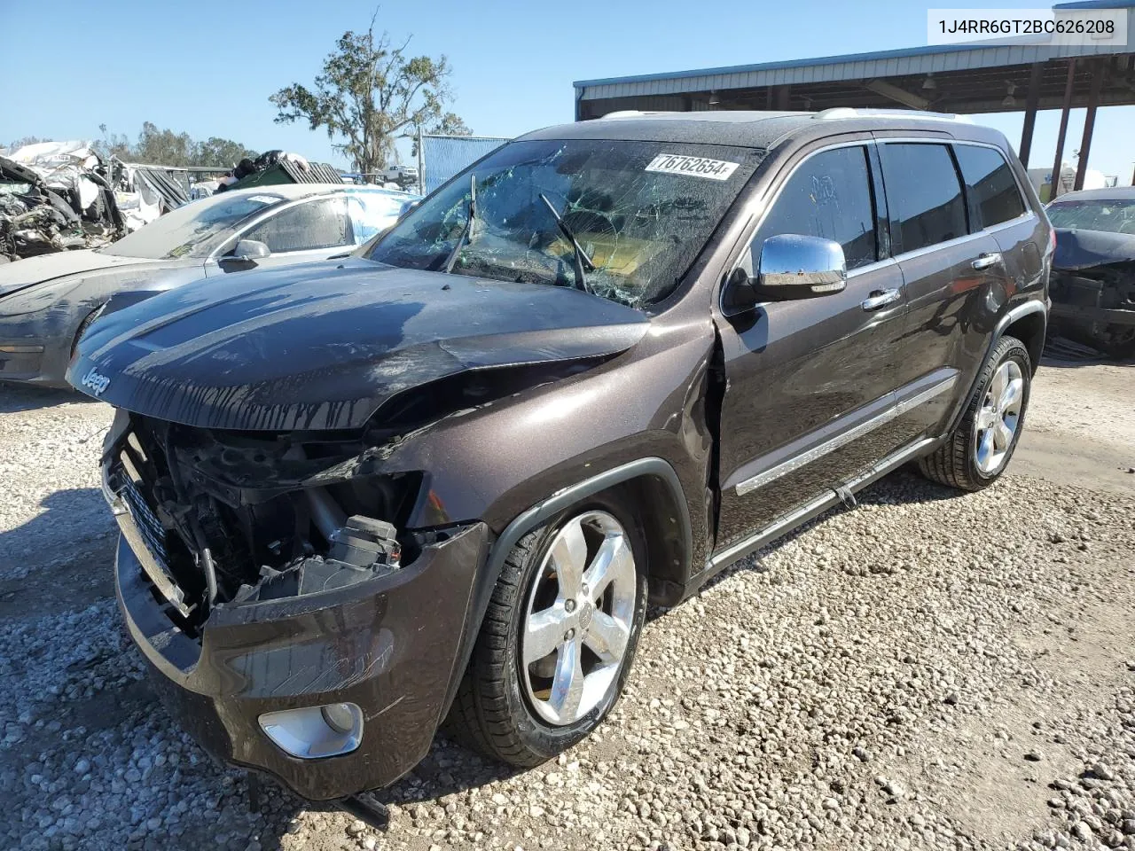 2011 Jeep Grand Cherokee Overland VIN: 1J4RR6GT2BC626208 Lot: 76762654