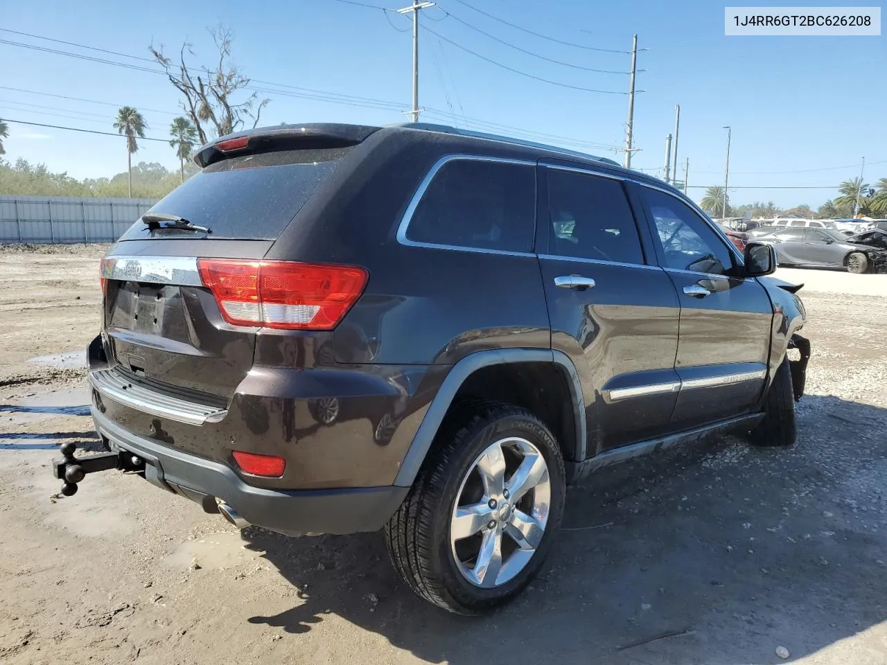 2011 Jeep Grand Cherokee Overland VIN: 1J4RR6GT2BC626208 Lot: 76762654