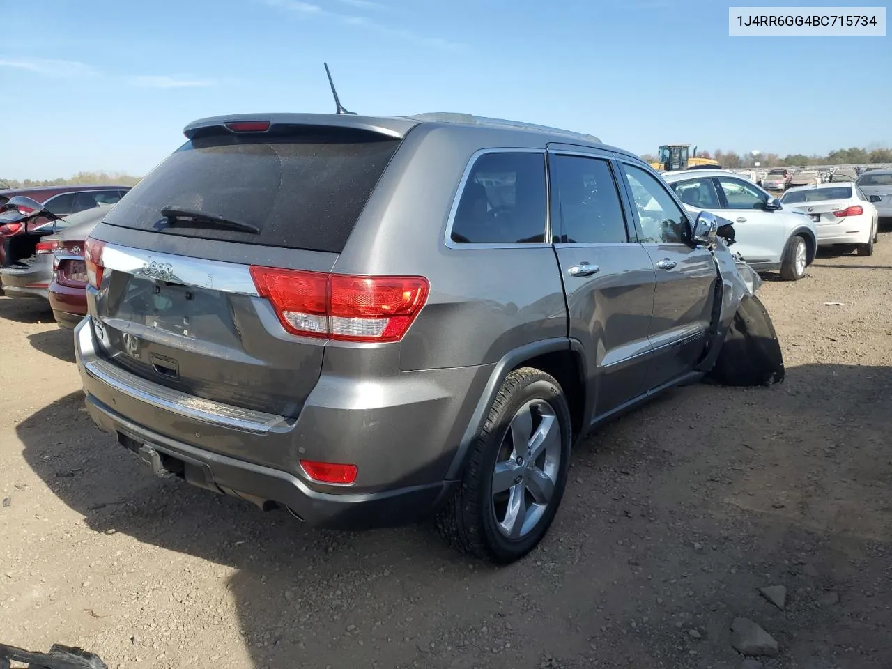 2011 Jeep Grand Cherokee Overland VIN: 1J4RR6GG4BC715734 Lot: 76811514