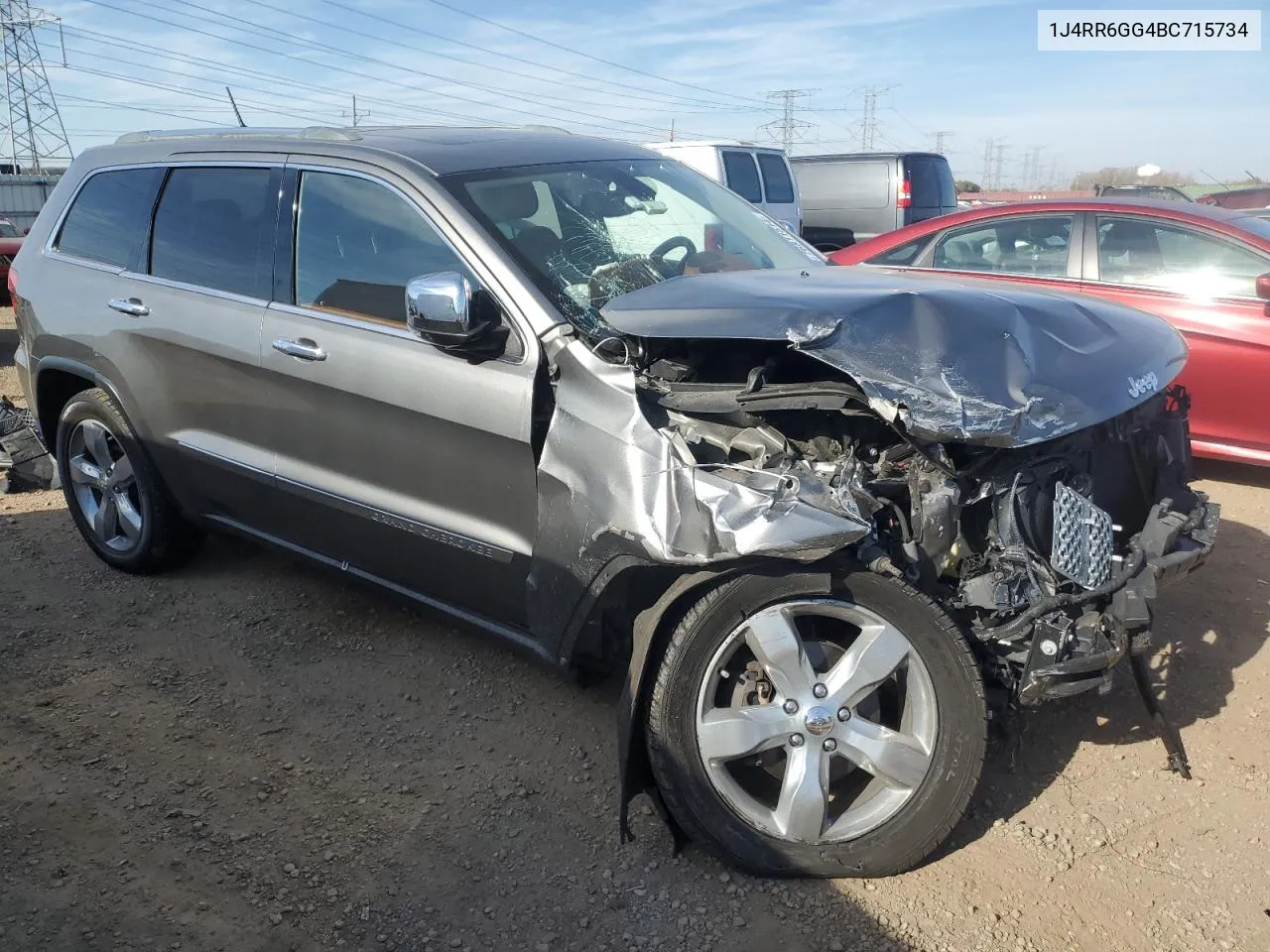 2011 Jeep Grand Cherokee Overland VIN: 1J4RR6GG4BC715734 Lot: 76811514