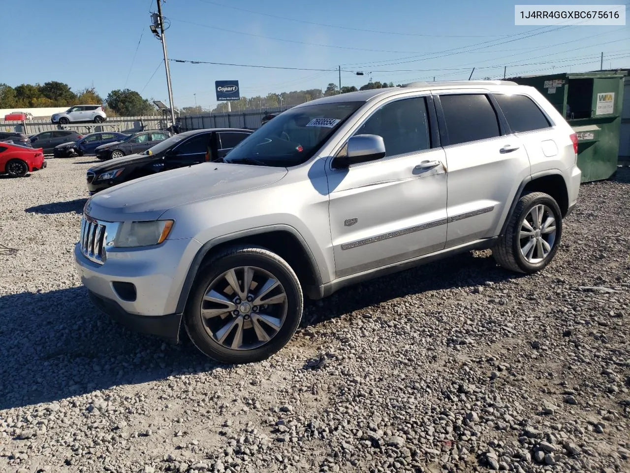 2011 Jeep Grand Cherokee Laredo VIN: 1J4RR4GGXBC675616 Lot: 76938554