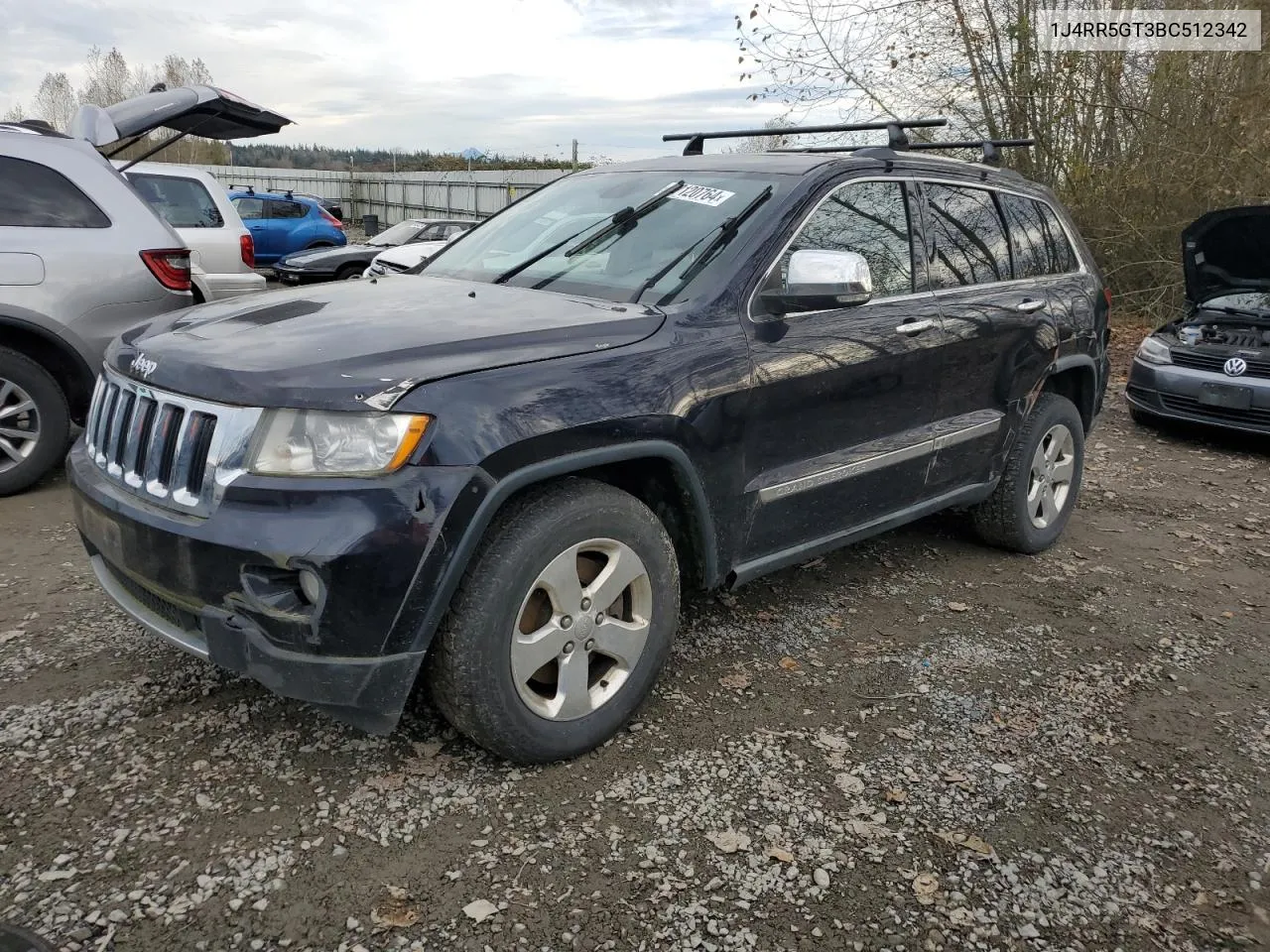 2011 Jeep Grand Cherokee Limited VIN: 1J4RR5GT3BC512342 Lot: 77120764