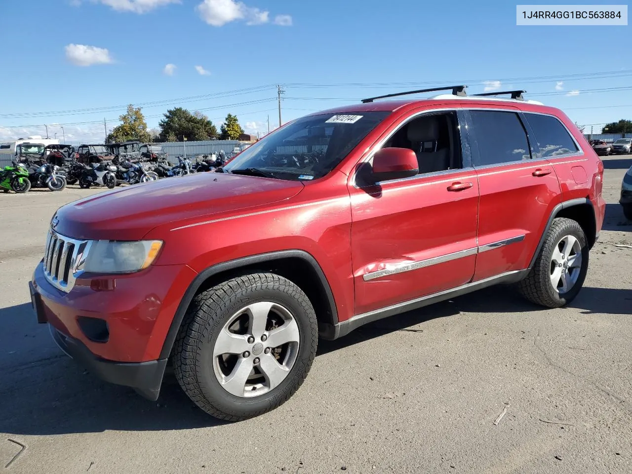 2011 Jeep Grand Cherokee Laredo VIN: 1J4RR4GG1BC563884 Lot: 78412144