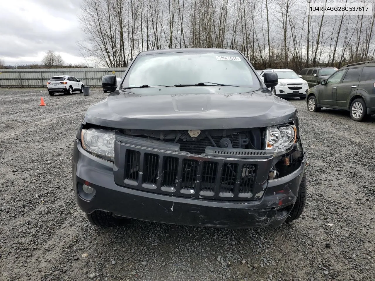 2011 Jeep Grand Cherokee Laredo VIN: 1J4RR4GG2BC537617 Lot: 79925644