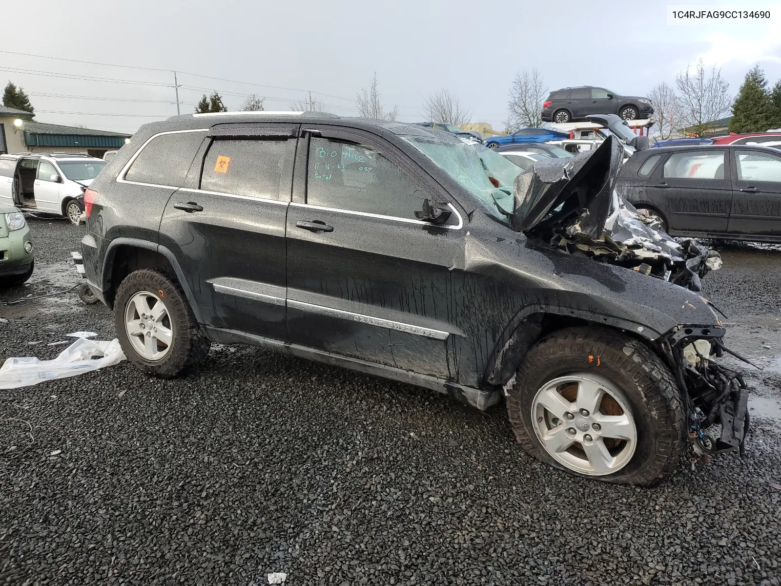 1C4RJFAG9CC134690 2012 Jeep Grand Cherokee Laredo