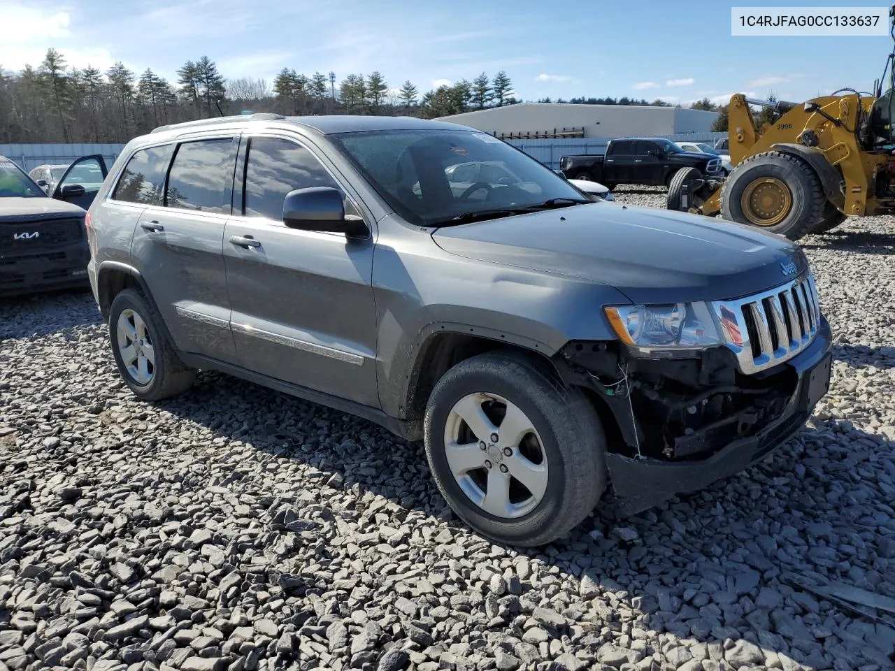 2012 Jeep Grand Cherokee Laredo VIN: 1C4RJFAG0CC133637 Lot: 43562374