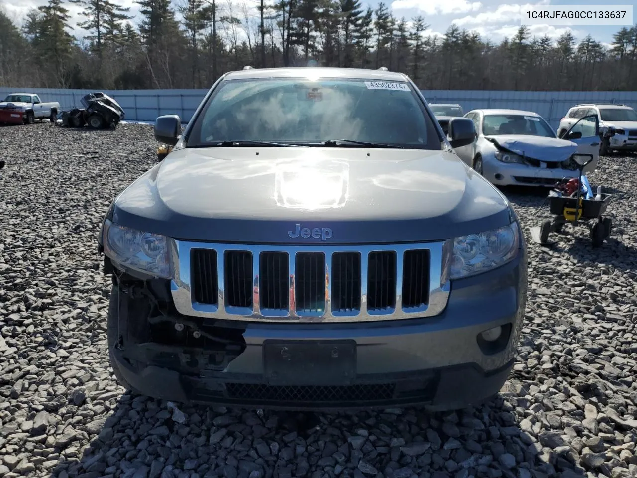 2012 Jeep Grand Cherokee Laredo VIN: 1C4RJFAG0CC133637 Lot: 43562374