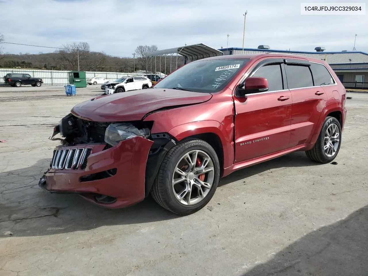 2012 Jeep Grand Cherokee Srt-8 VIN: 1C4RJFDJ9CC329034 Lot: 44859174