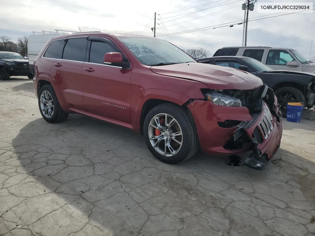 2012 Jeep Grand Cherokee Srt-8 VIN: 1C4RJFDJ9CC329034 Lot: 44859174