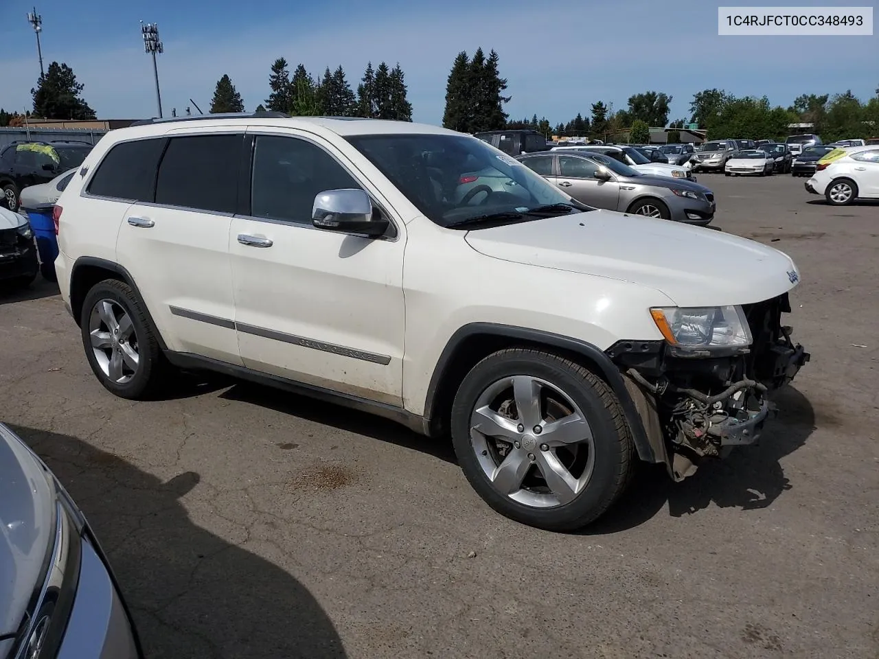 1C4RJFCT0CC348493 2012 Jeep Grand Cherokee Overland