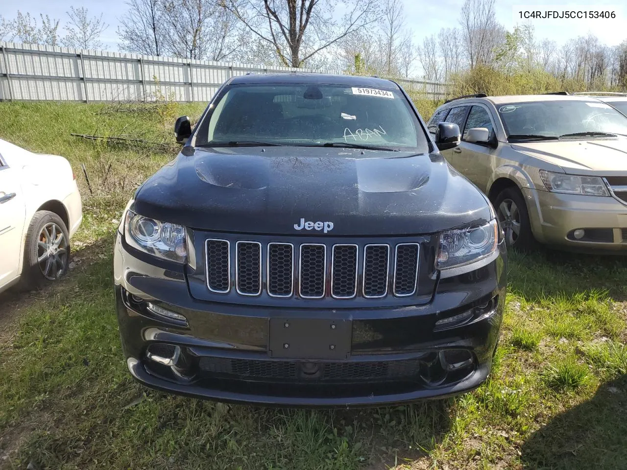 2012 Jeep Grand Cherokee Srt-8 VIN: 1C4RJFDJ5CC153406 Lot: 51973434