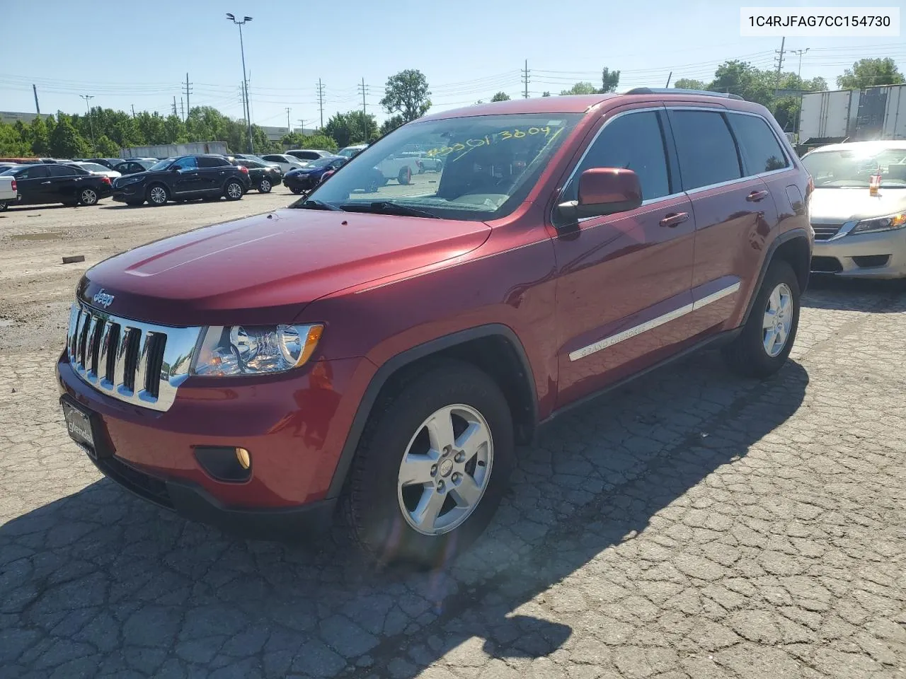 2012 Jeep Grand Cherokee Laredo VIN: 1C4RJFAG7CC154730 Lot: 53013604