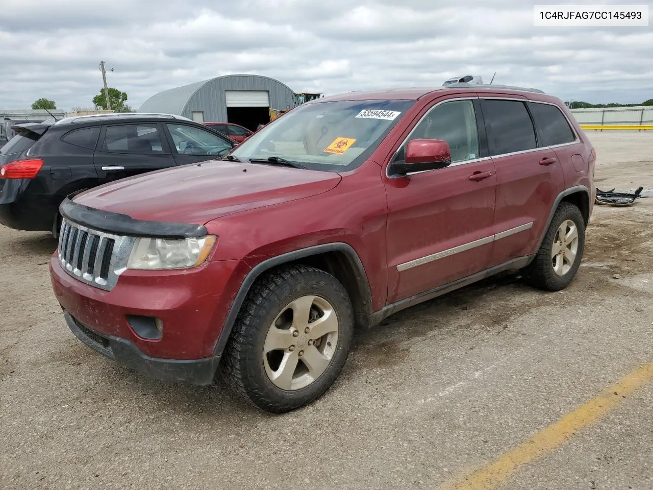 2012 Jeep Grand Cherokee Laredo VIN: 1C4RJFAG7CC145493 Lot: 53594544