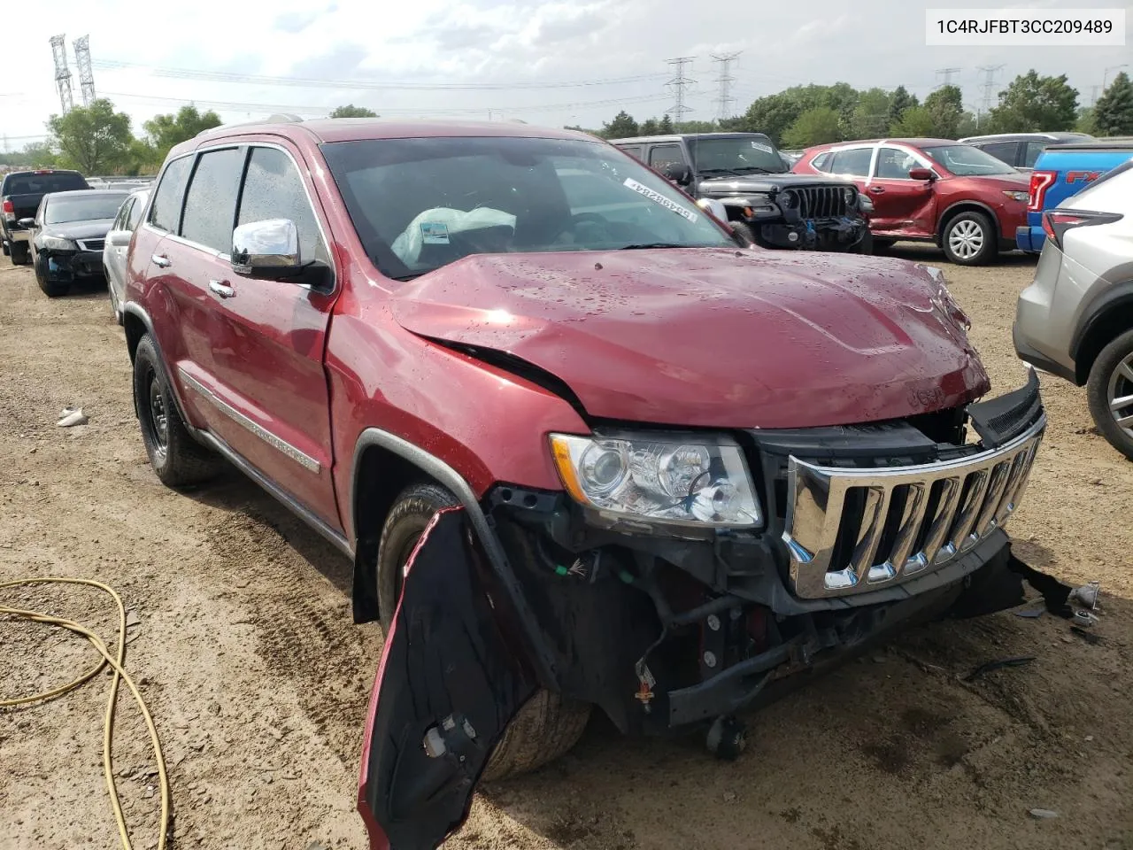 2012 Jeep Grand Cherokee Limited VIN: 1C4RJFBT3CC209489 Lot: 55498284