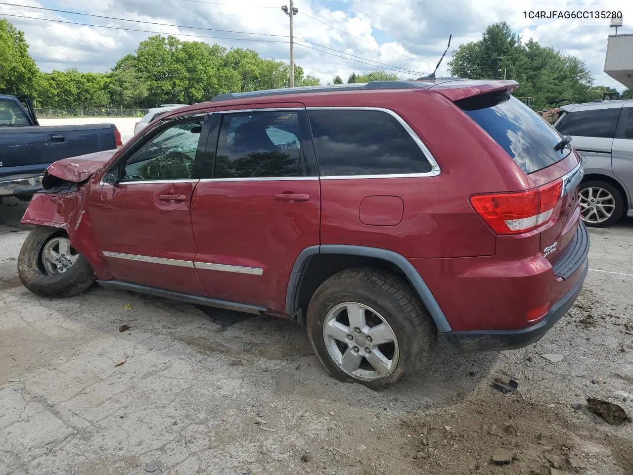 2012 Jeep Grand Cherokee Laredo VIN: 1C4RJFAG6CC135280 Lot: 56390394