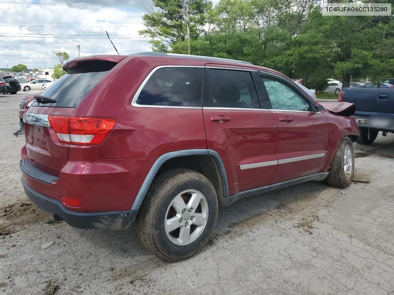 2012 Jeep Grand Cherokee Laredo VIN: 1C4RJFAG6CC135280 Lot: 56390394