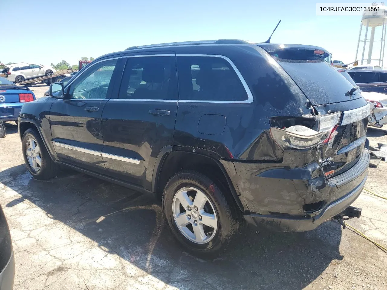 1C4RJFAG3CC135561 2012 Jeep Grand Cherokee Laredo