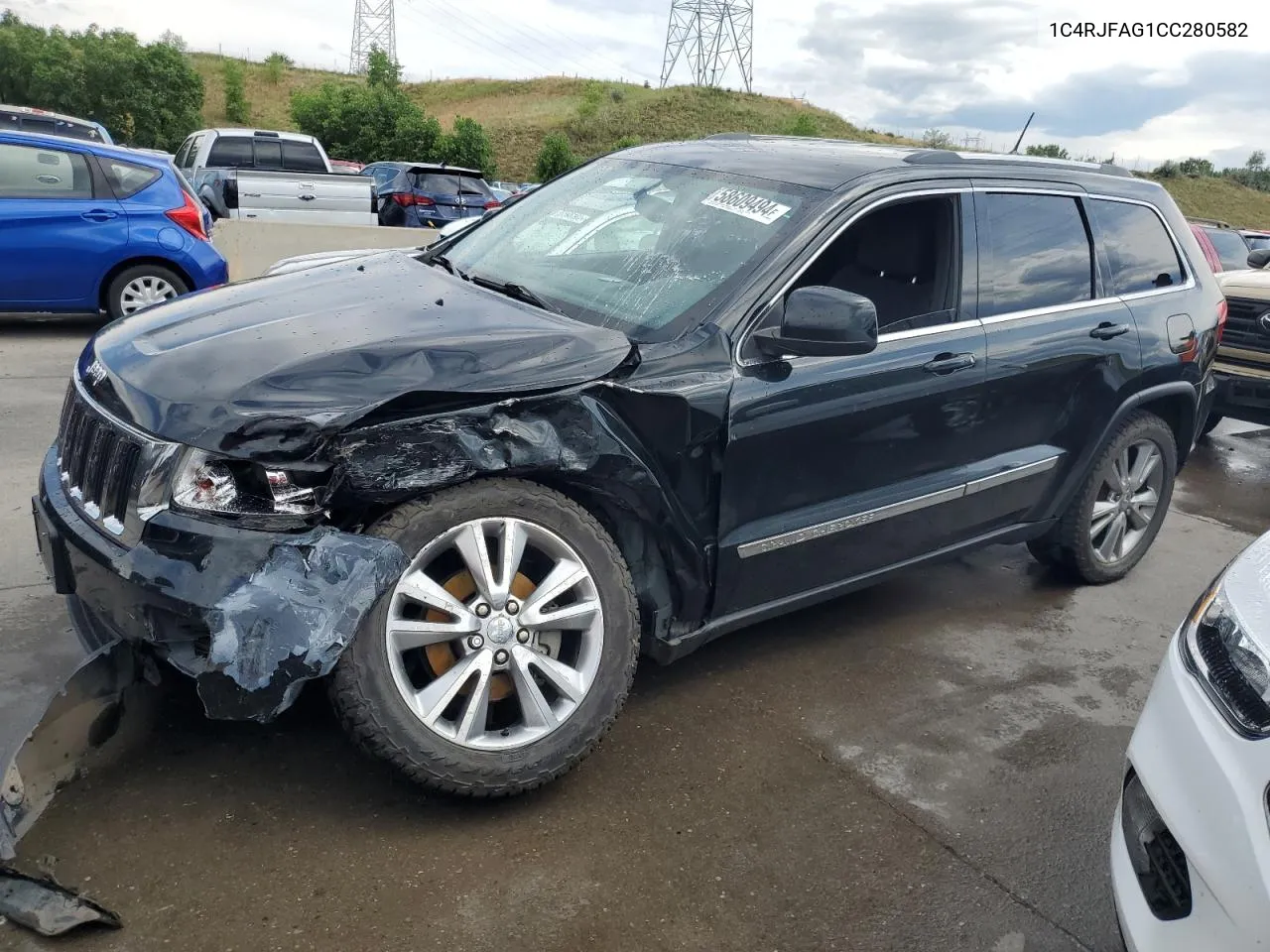 2012 Jeep Grand Cherokee Laredo VIN: 1C4RJFAG1CC280582 Lot: 58609494