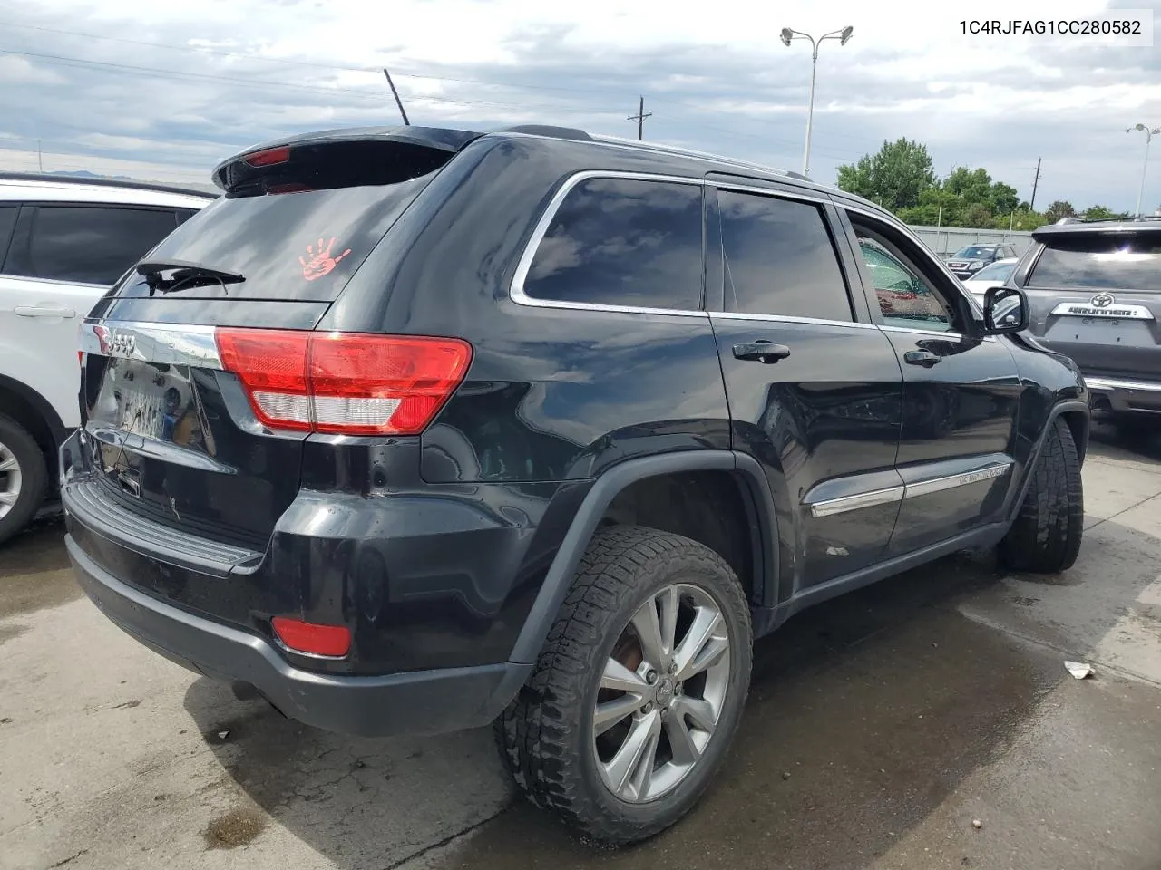 2012 Jeep Grand Cherokee Laredo VIN: 1C4RJFAG1CC280582 Lot: 58609494