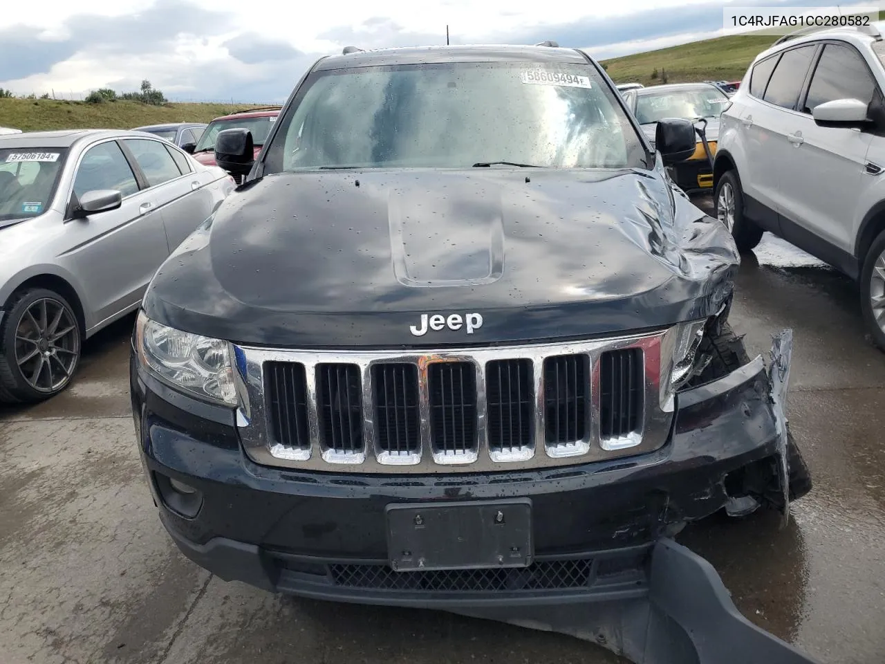 2012 Jeep Grand Cherokee Laredo VIN: 1C4RJFAG1CC280582 Lot: 58609494