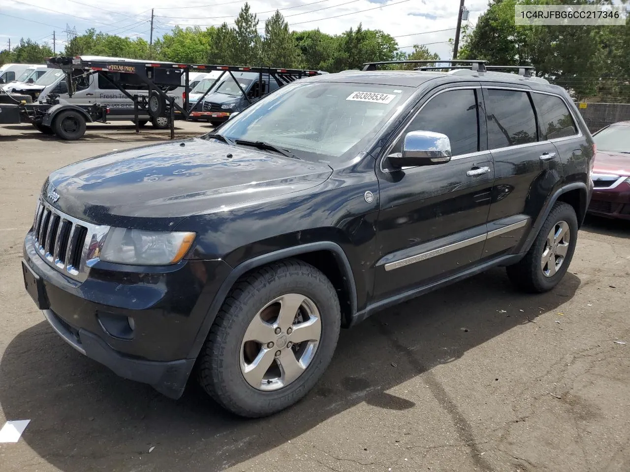 2012 Jeep Grand Cherokee Limited VIN: 1C4RJFBG6CC217346 Lot: 60309534