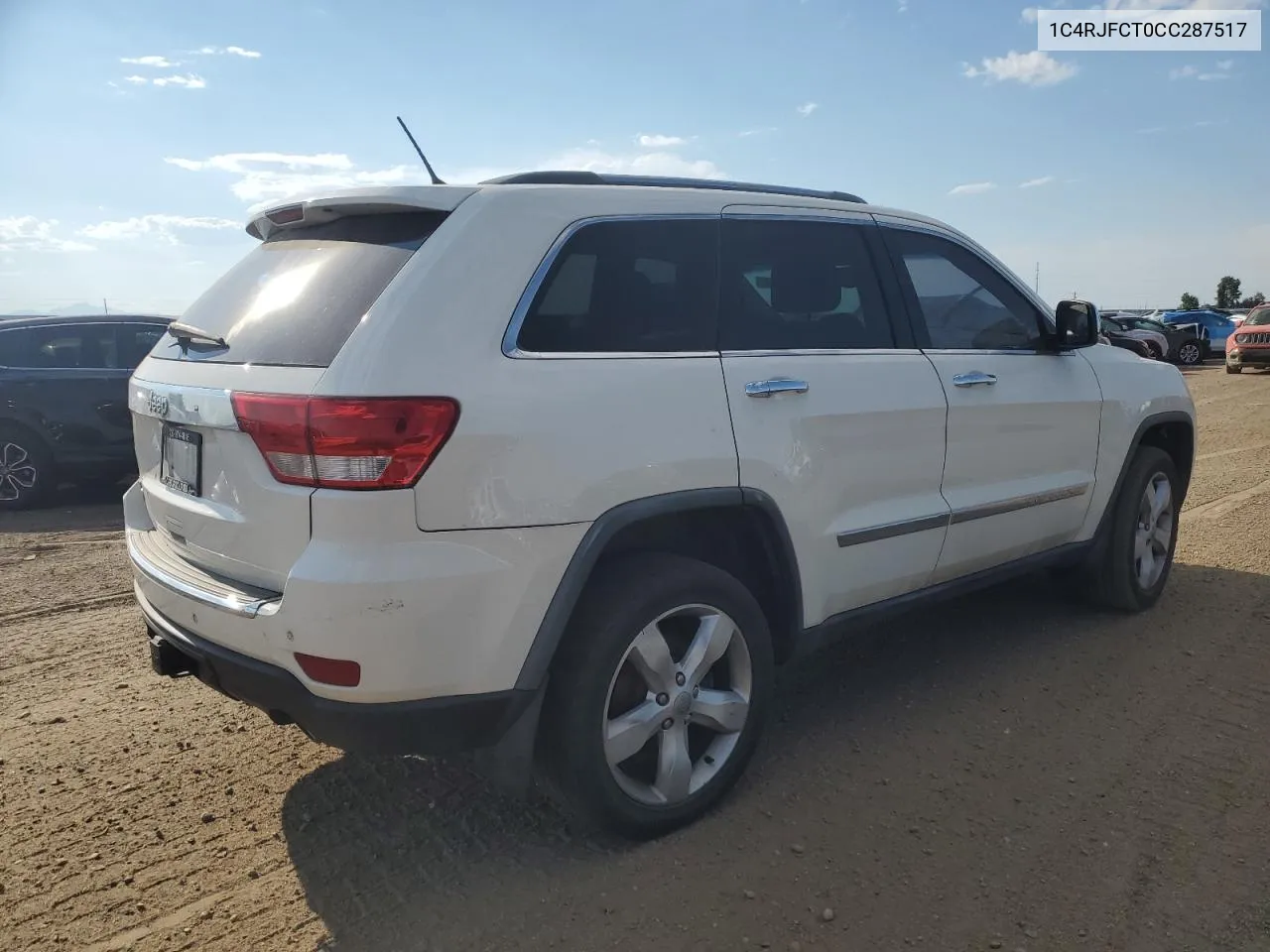 2012 Jeep Grand Cherokee Overland VIN: 1C4RJFCT0CC287517 Lot: 61761664