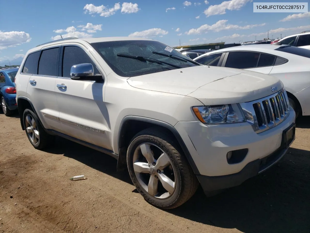 2012 Jeep Grand Cherokee Overland VIN: 1C4RJFCT0CC287517 Lot: 61761664