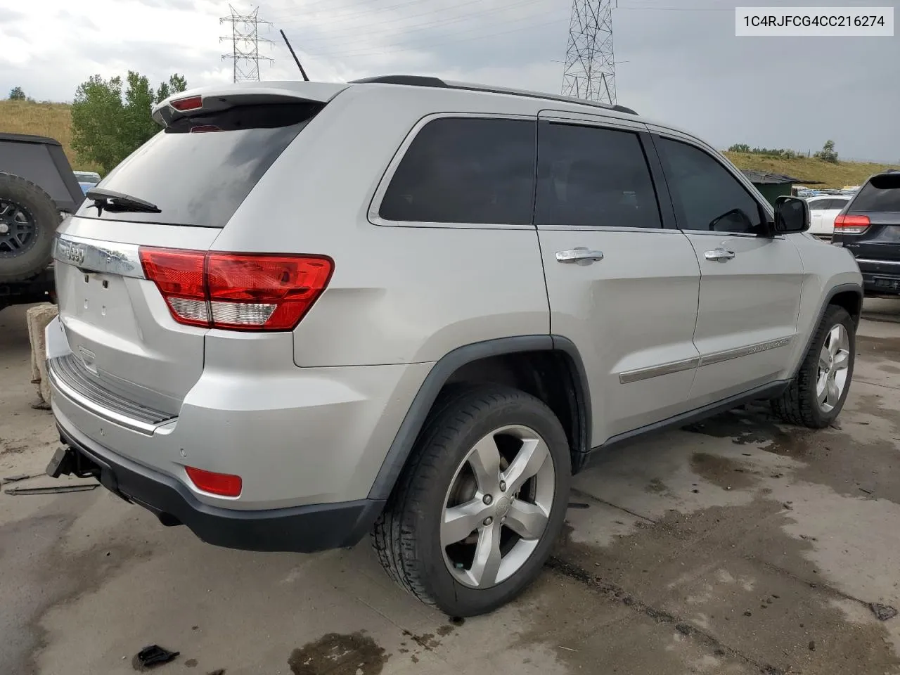 2012 Jeep Grand Cherokee Overland VIN: 1C4RJFCG4CC216274 Lot: 63309964