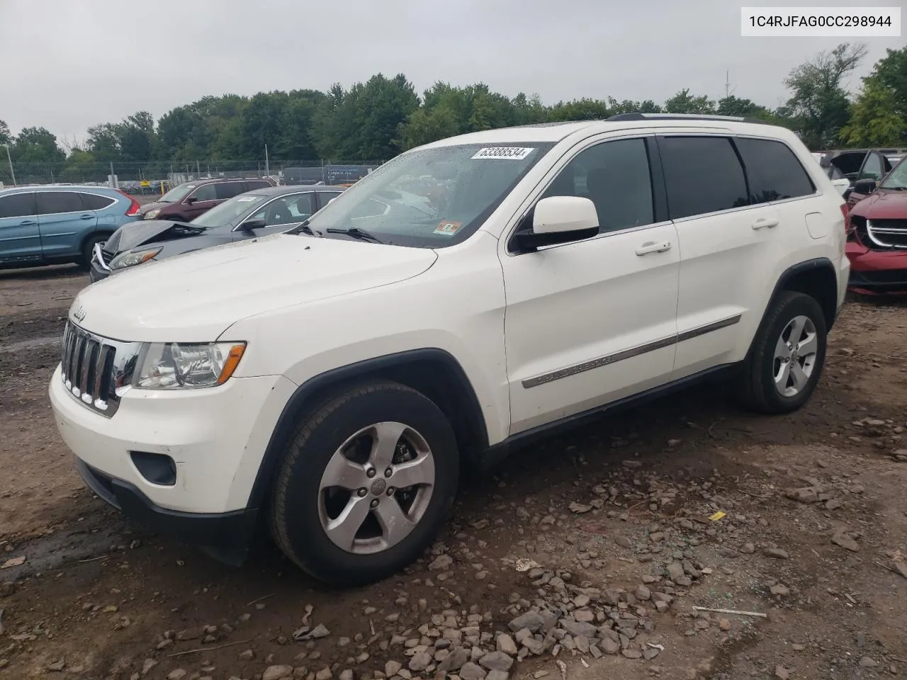 2012 Jeep Grand Cherokee Laredo VIN: 1C4RJFAG0CC298944 Lot: 63388534