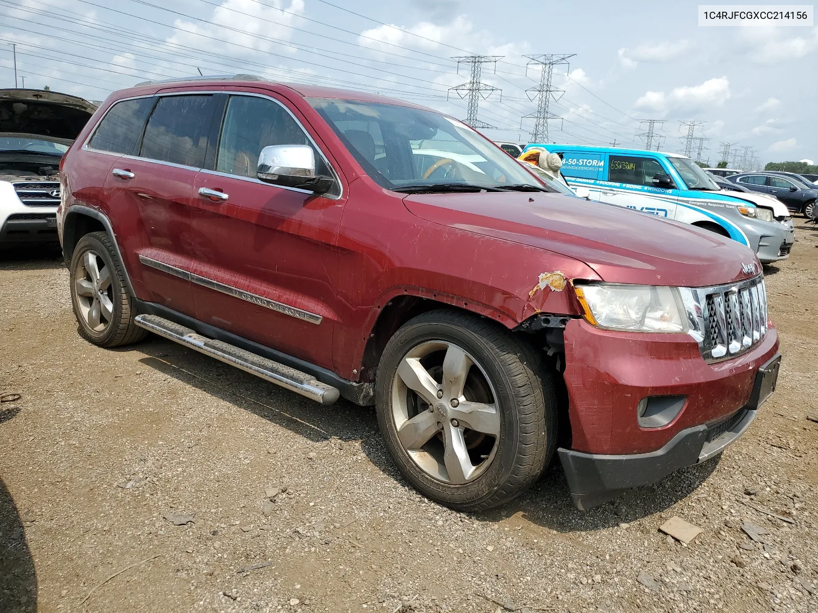 2012 Jeep Grand Cherokee Overland VIN: 1C4RJFCGXCC214156 Lot: 63970664