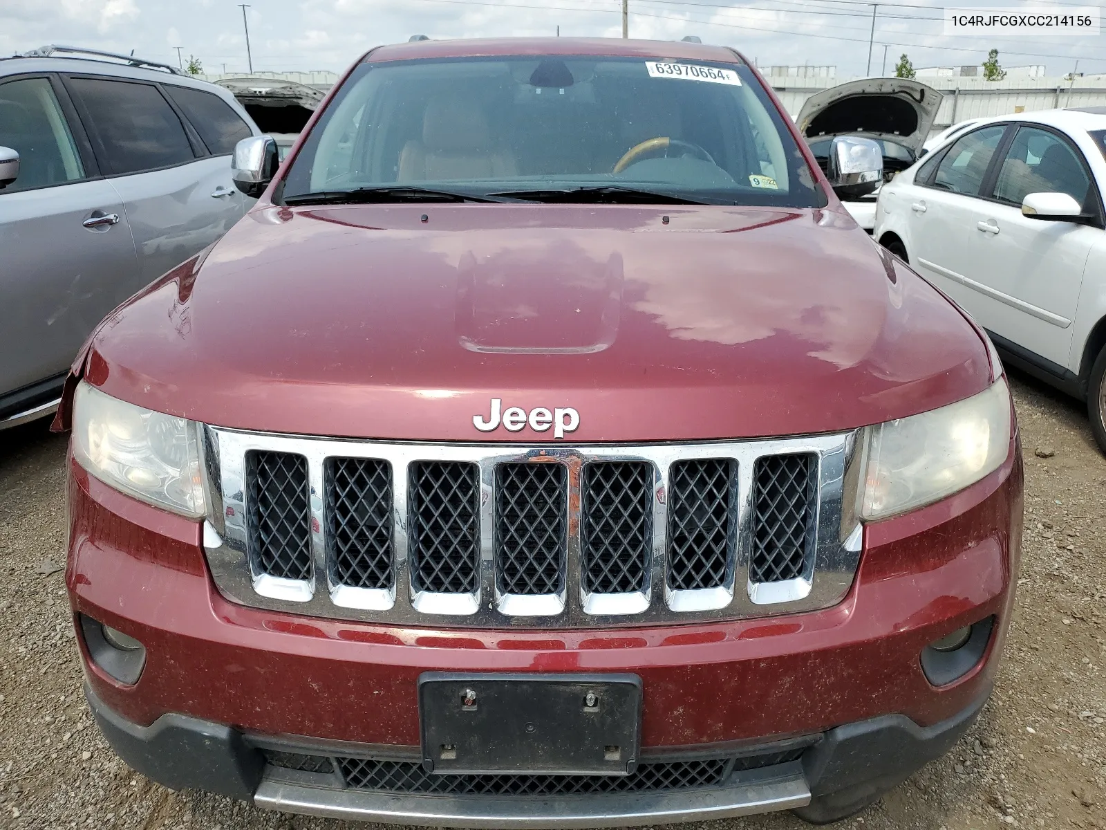 2012 Jeep Grand Cherokee Overland VIN: 1C4RJFCGXCC214156 Lot: 63970664